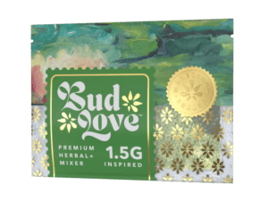 Bud Love Makes Bud Better! 1.5g resealable pouch. Blackberry Bhang flavor – pairs well with hybrid strains. Try some Premium Herbal+ Mixer today and become a Bud Lover!